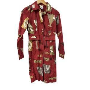 Ivy Jane Abstract Jazz Music Geometric Tiki Shirt Dress XS